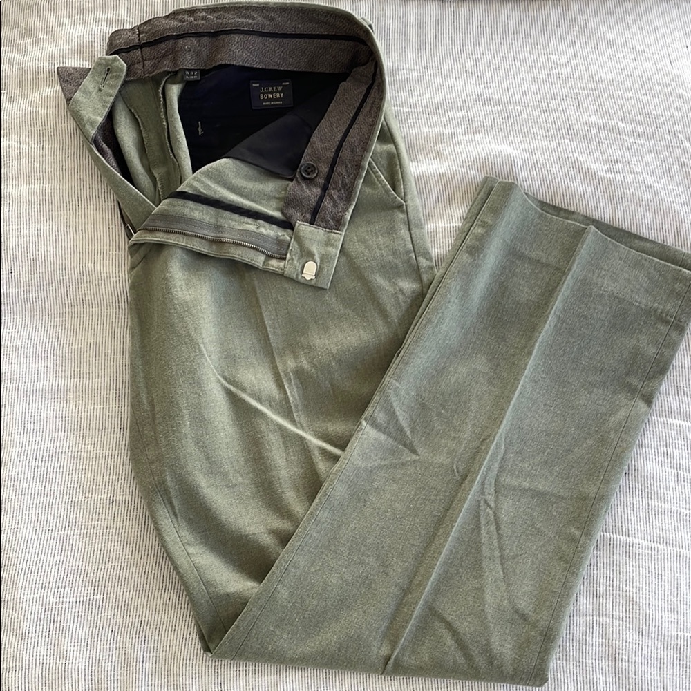 Men's J. Crew Bowery Green Dress Pants